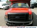 2010 Bright Red Ford F450 Super Duty Regular Cab 4x4 Chassis Dump Truck  photo #3