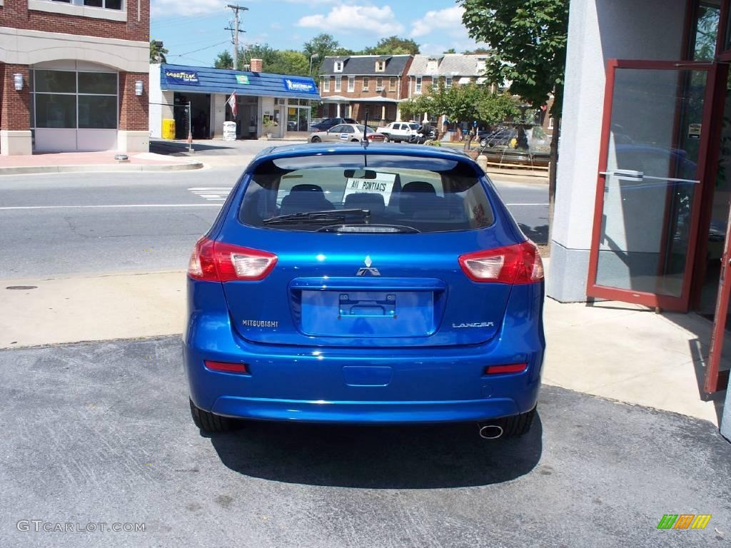 2010 Lancer Sportback GTS - Octane Blue Metallic / Black photo #4