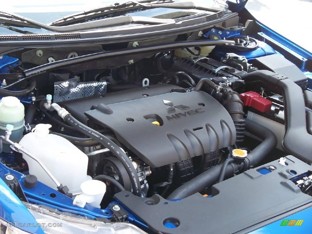 2010 Lancer Sportback GTS - Octane Blue Metallic / Black photo #15