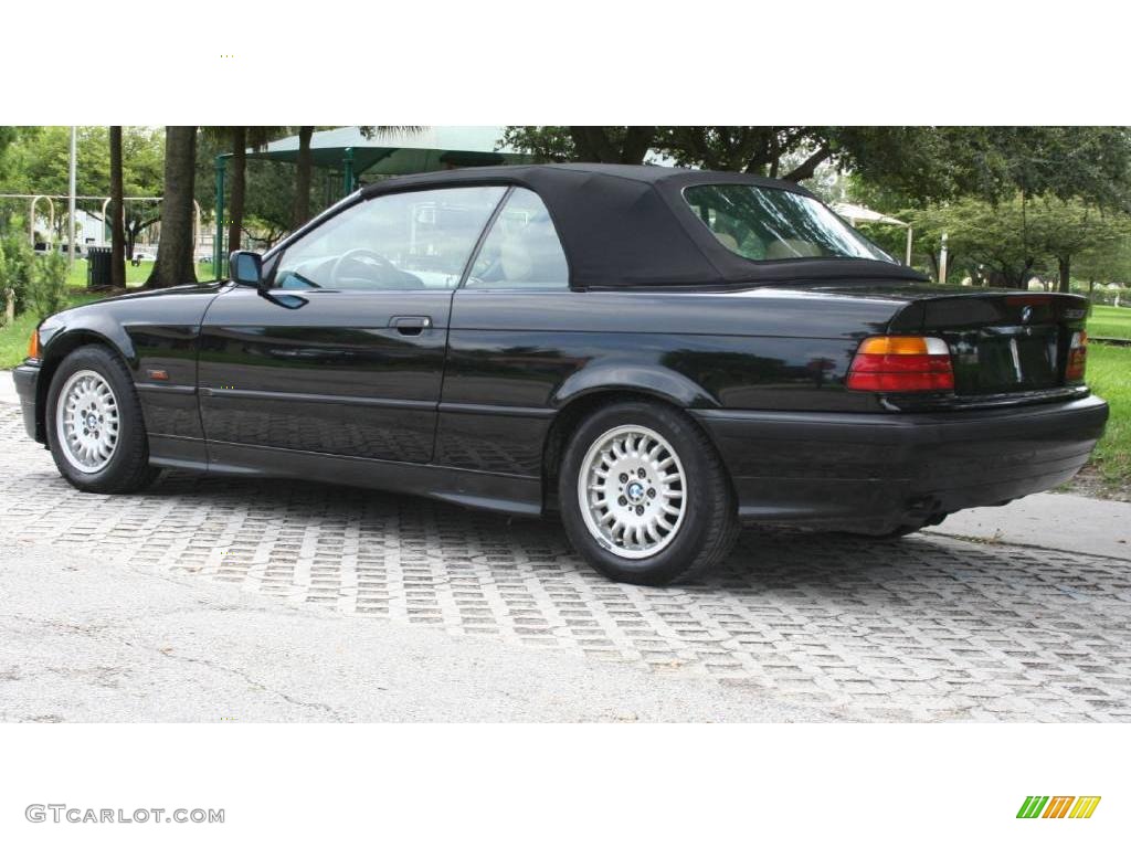 1995 3 Series 325i Convertible - Jet Black / Beige photo #6