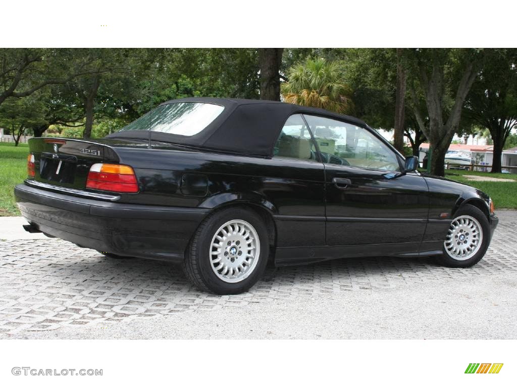 1995 3 Series 325i Convertible - Jet Black / Beige photo #8