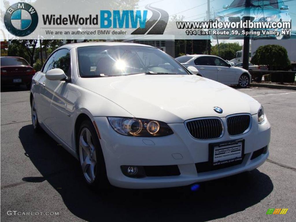 2007 3 Series 328i Convertible - Alpine White / Saddle Brown/Black photo #3