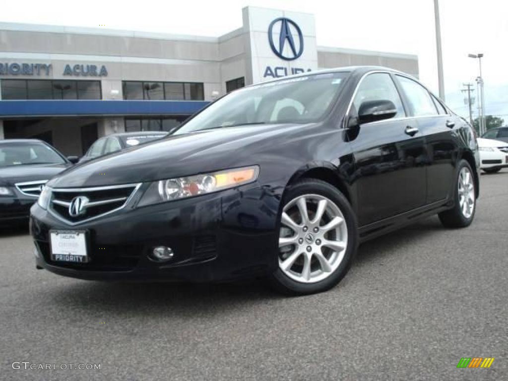 2006 TSX Sedan - Nighthawk Black Pearl / Parchment photo #1