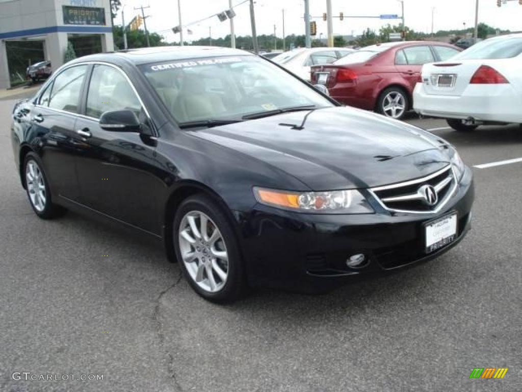 2006 TSX Sedan - Nighthawk Black Pearl / Parchment photo #7