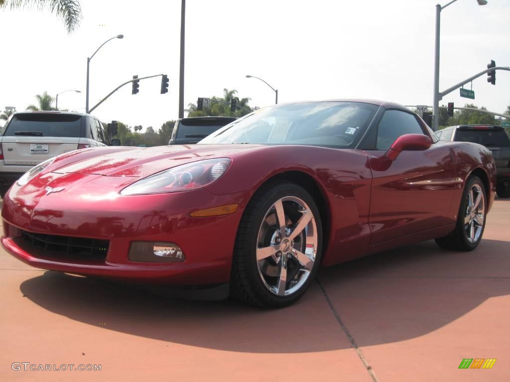 2008 Corvette Coupe - Crystal Red Metallic / Ebony photo #1