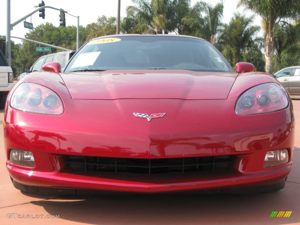 2008 Corvette Coupe - Crystal Red Metallic / Ebony photo #5