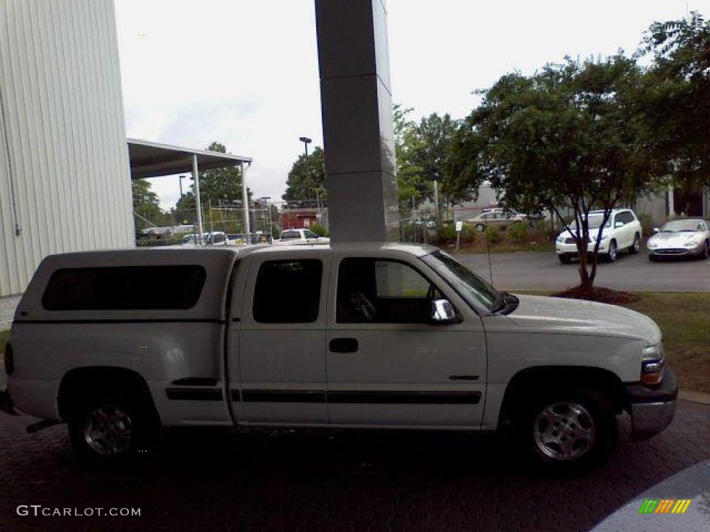 2002 Silverado 1500 Extended Cab - Summit White / Graphite Gray photo #4