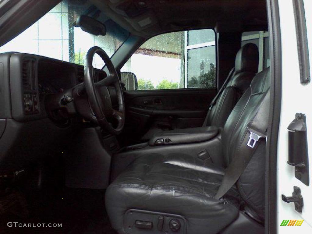 2002 Silverado 1500 Extended Cab - Summit White / Graphite Gray photo #6