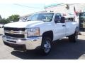 2009 Summit White Chevrolet Silverado 3500HD LS Regular Cab 4x4 Dually  photo #1