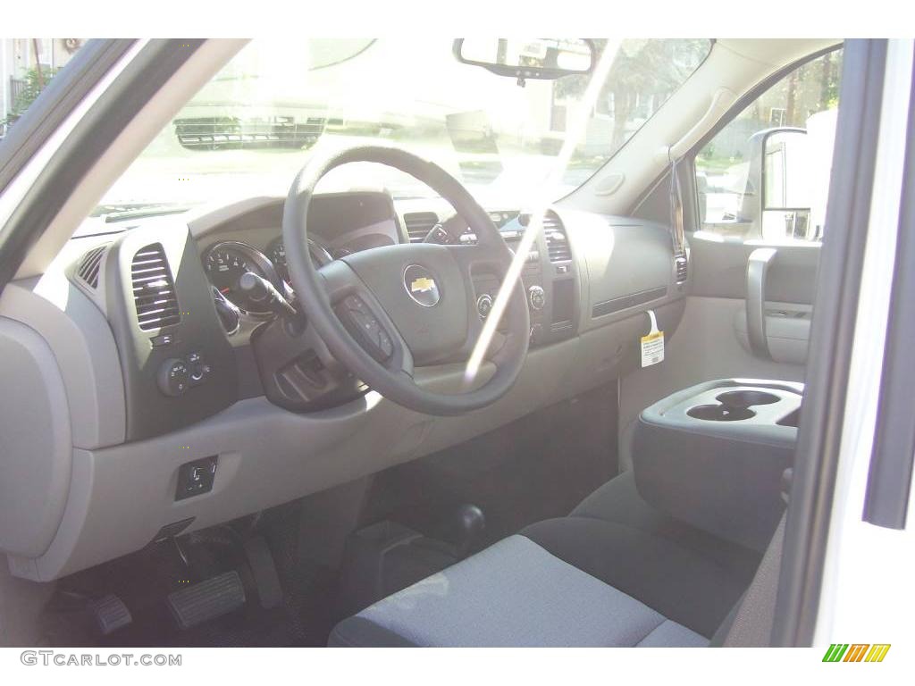 2009 Silverado 3500HD LS Regular Cab 4x4 Dually - Summit White / Dark Titanium photo #20