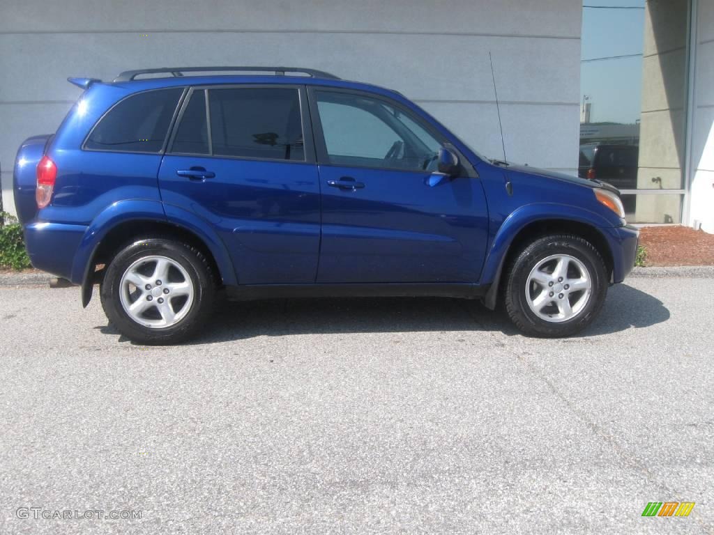 2003 RAV4 4WD - Spectra Blue Mica / Gray photo #2