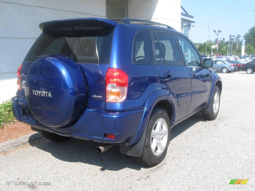 2003 RAV4 4WD - Spectra Blue Mica / Gray photo #3