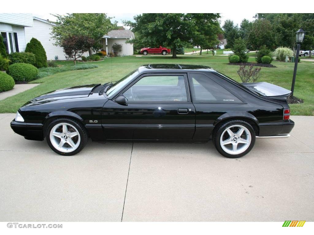 1992 Mustang LX 5.0 Coupe - Black / Black photo #28