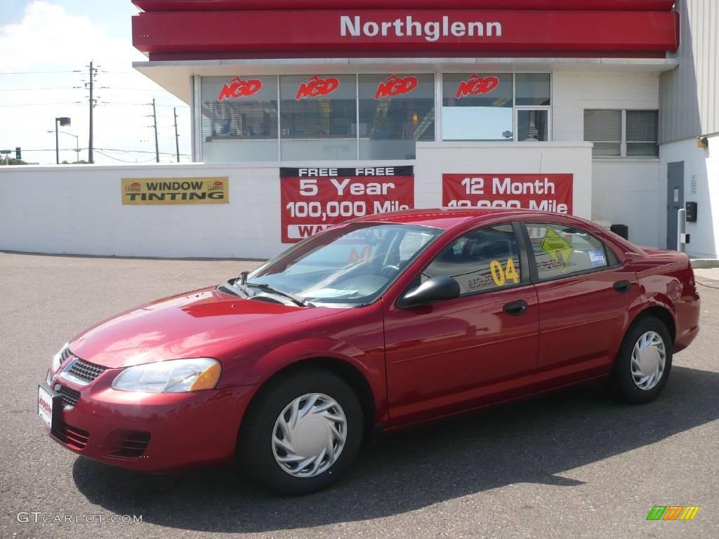 2004 Stratus SE Sedan - Inferno Red Pearlcoat / Dark Slate Gray photo #1