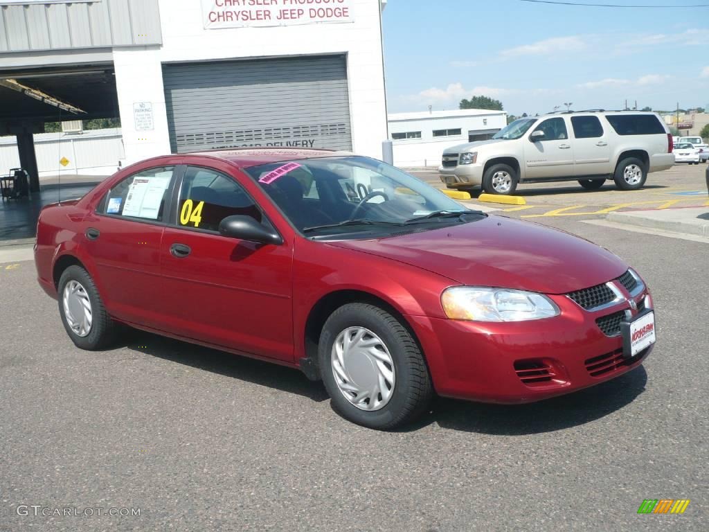2004 Stratus SE Sedan - Inferno Red Pearlcoat / Dark Slate Gray photo #3