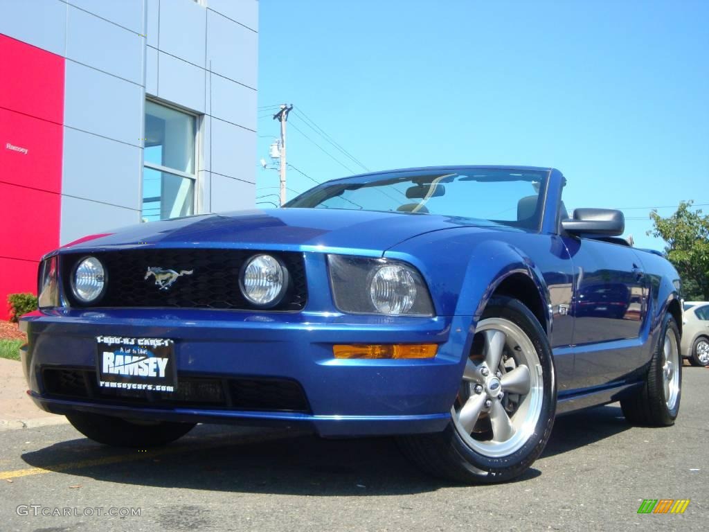 2006 Mustang GT Deluxe Convertible - Vista Blue Metallic / Dark Charcoal photo #1