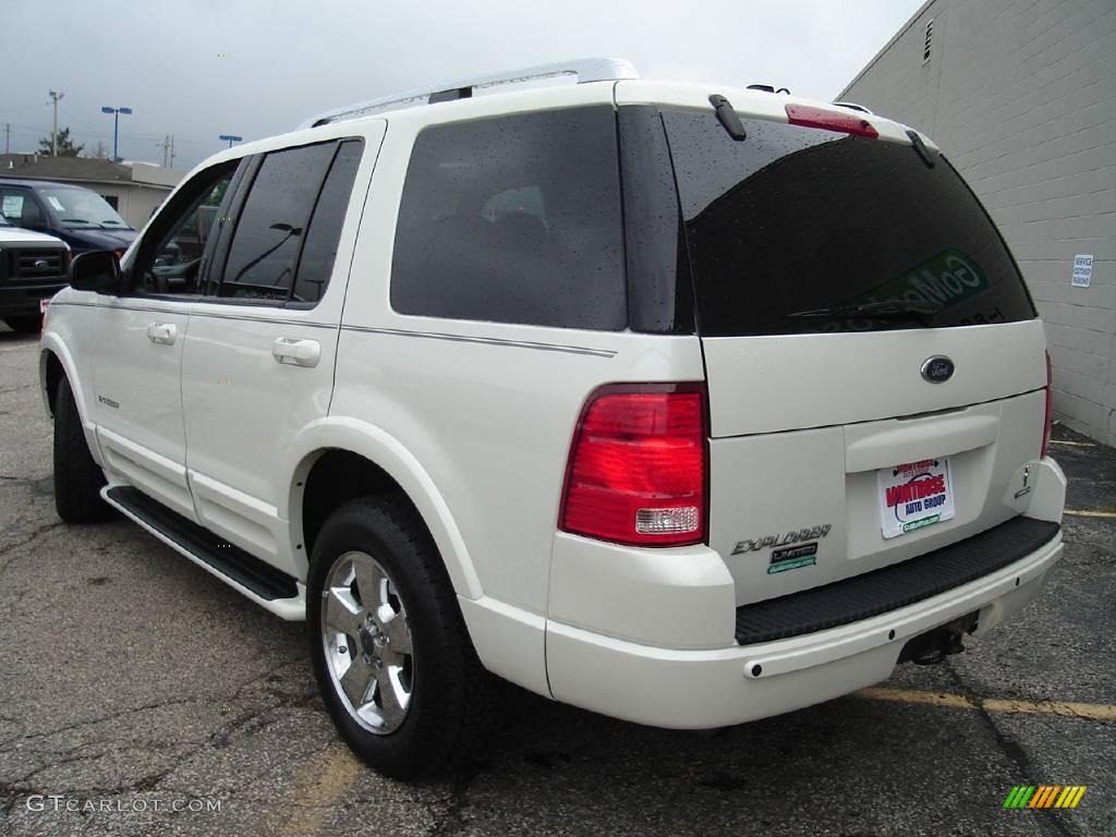 2004 Explorer Limited 4x4 - Ceramic White Tri Coat Metallic / Midnight Grey photo #3