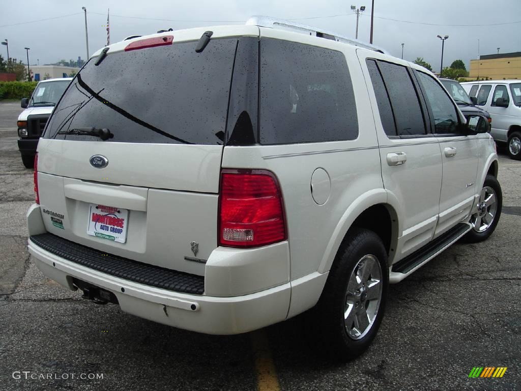 2004 Explorer Limited 4x4 - Ceramic White Tri Coat Metallic / Midnight Grey photo #5