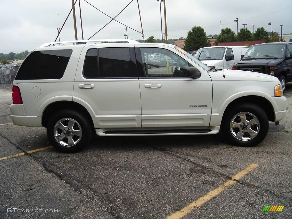 2004 Explorer Limited 4x4 - Ceramic White Tri Coat Metallic / Midnight Grey photo #6