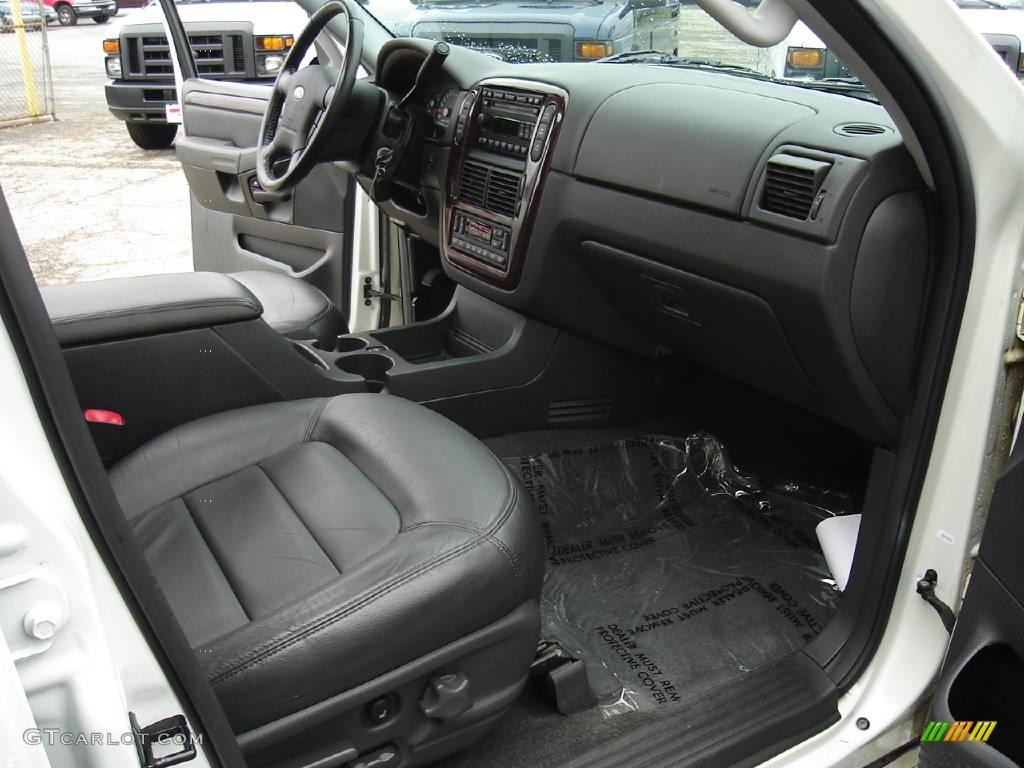 2004 Explorer Limited 4x4 - Ceramic White Tri Coat Metallic / Midnight Grey photo #23