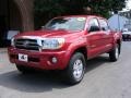 2008 Impulse Red Pearl Toyota Tacoma V6 PreRunner TRD Double Cab  photo #1