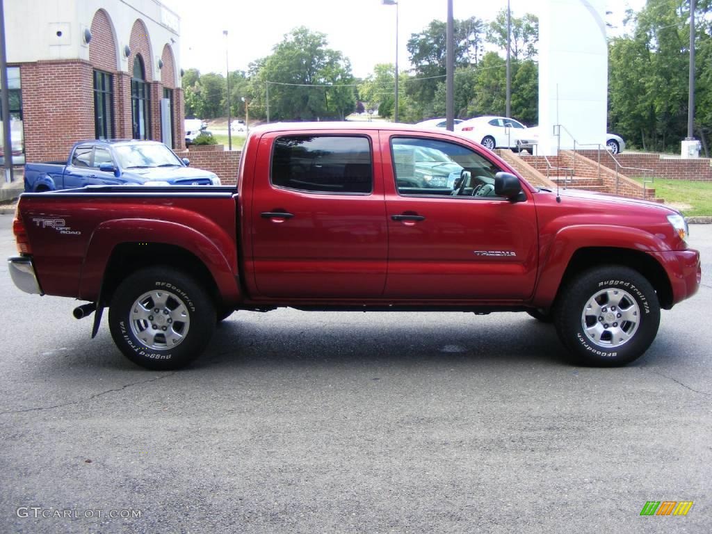 2008 Tacoma V6 PreRunner TRD Double Cab - Impulse Red Pearl / Graphite Gray photo #21