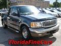 Charcoal Blue Metallic 2003 Ford F150 King Ranch SuperCab