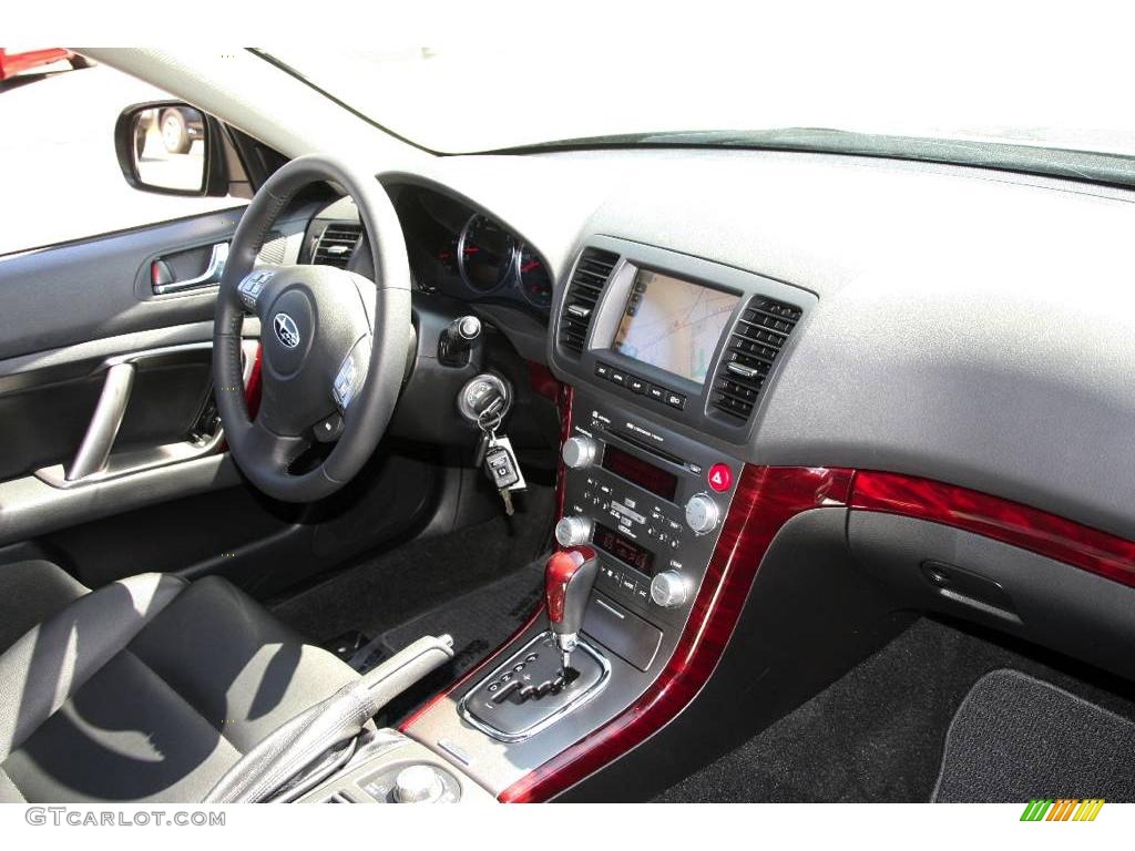 2009 Outback 3.0R Limited Wagon - Obsidian Black Pearl / Off Black photo #10