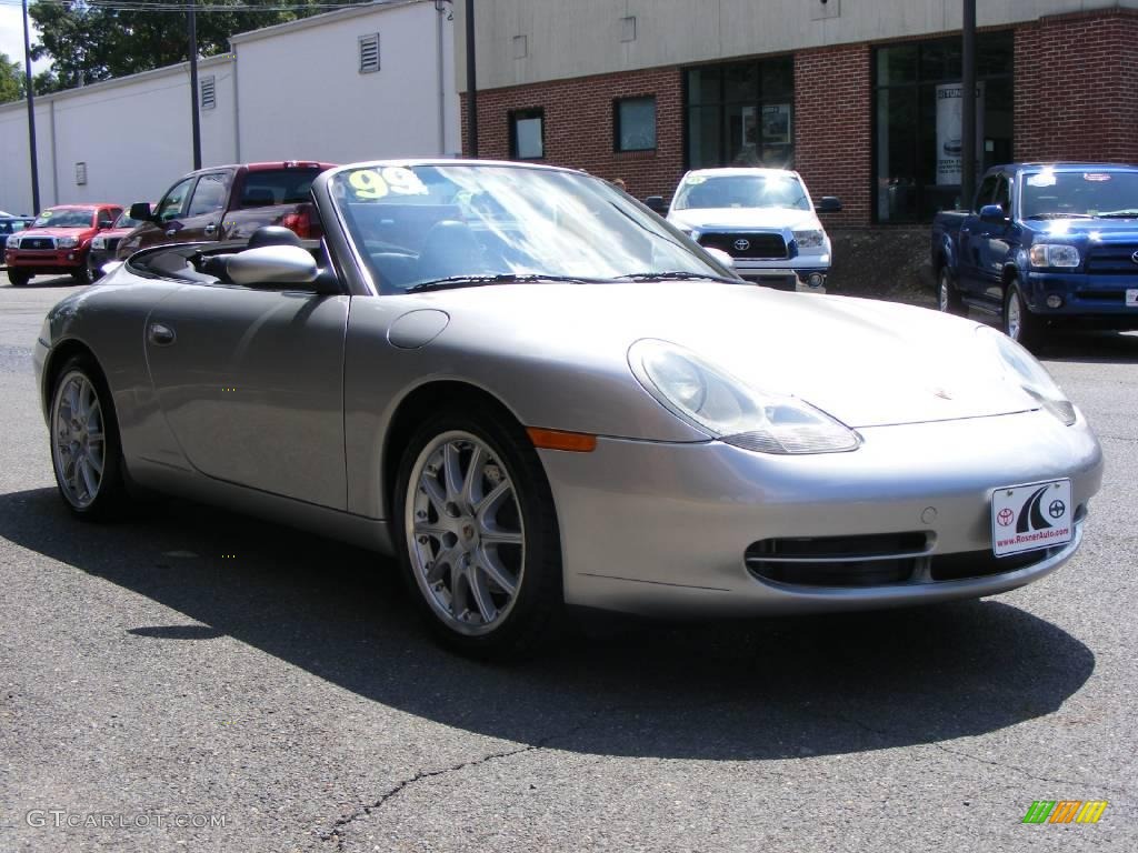 1999 911 Carrera Cabriolet - Arctic Silver Metallic / Black photo #2