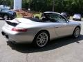 1999 Arctic Silver Metallic Porsche 911 Carrera Cabriolet  photo #3