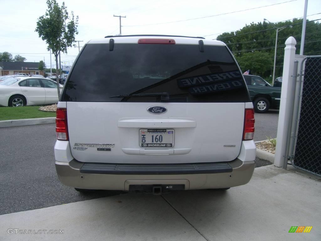 2003 Expedition Eddie Bauer 4x4 - Oxford White / Medium Parchment photo #6