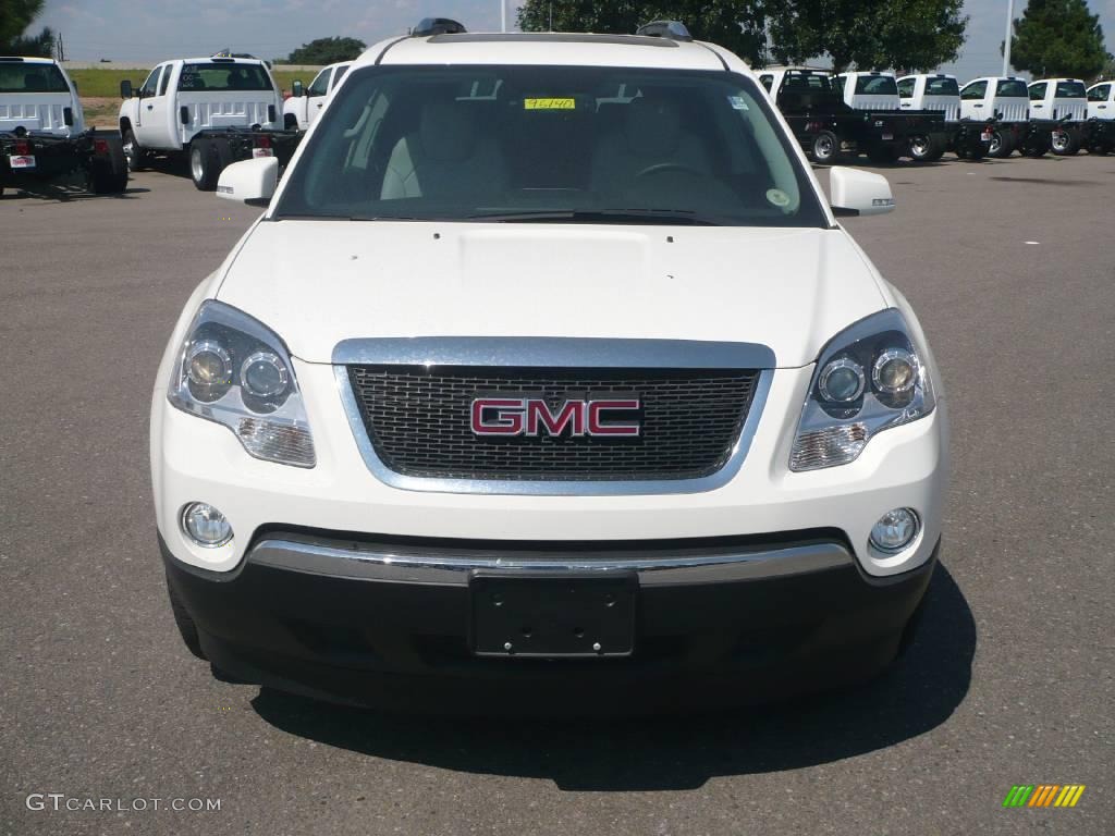 2009 Acadia SLT AWD - Summit White / Light Titanium photo #2