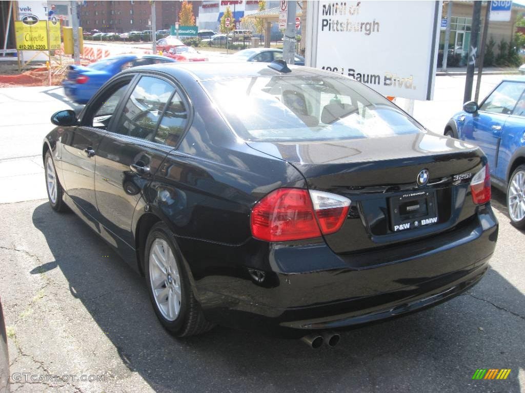 2006 3 Series 325i Sedan - Jet Black / Terra/Black Dakota Leather photo #2