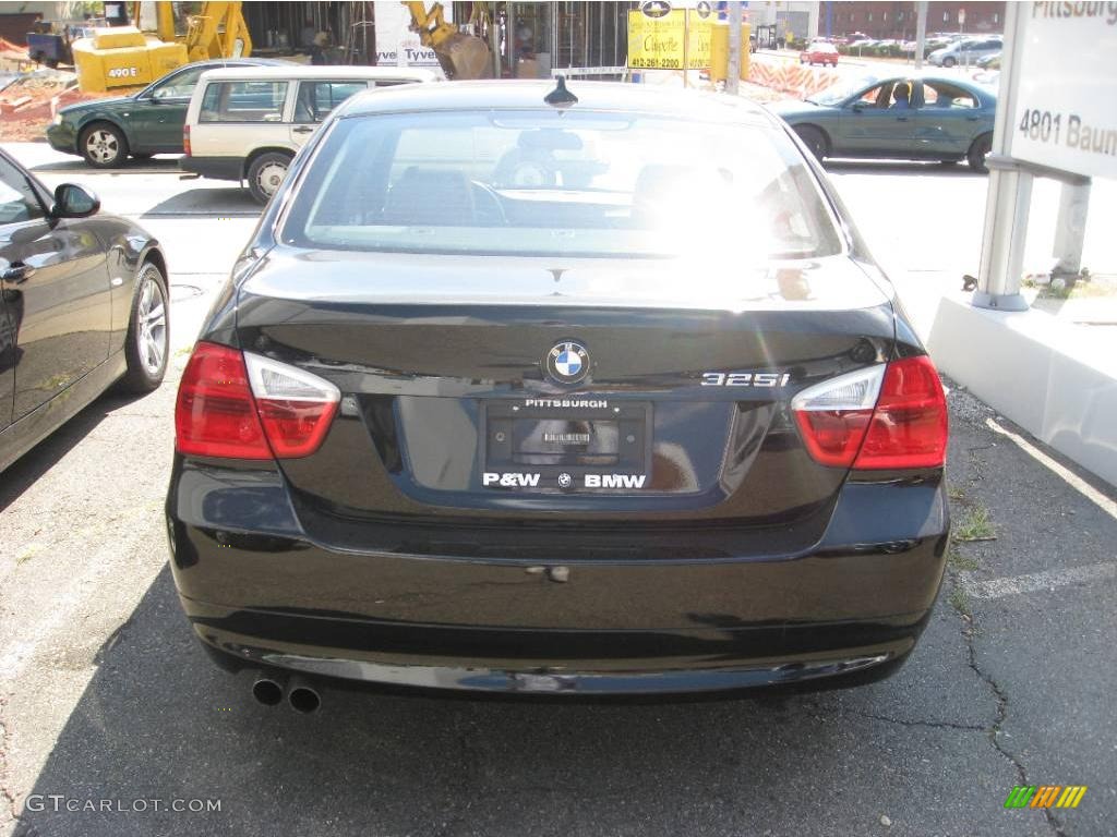 2006 3 Series 325i Sedan - Jet Black / Terra/Black Dakota Leather photo #3