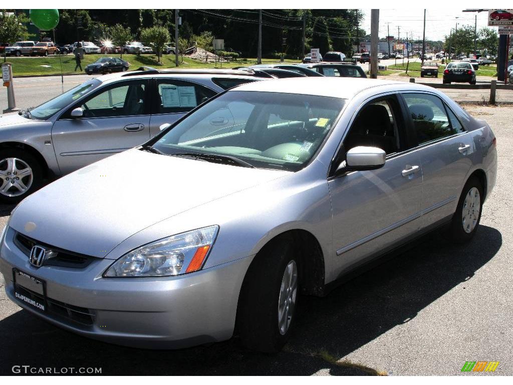 2003 Accord LX Sedan - Satin Silver Metallic / Black photo #1
