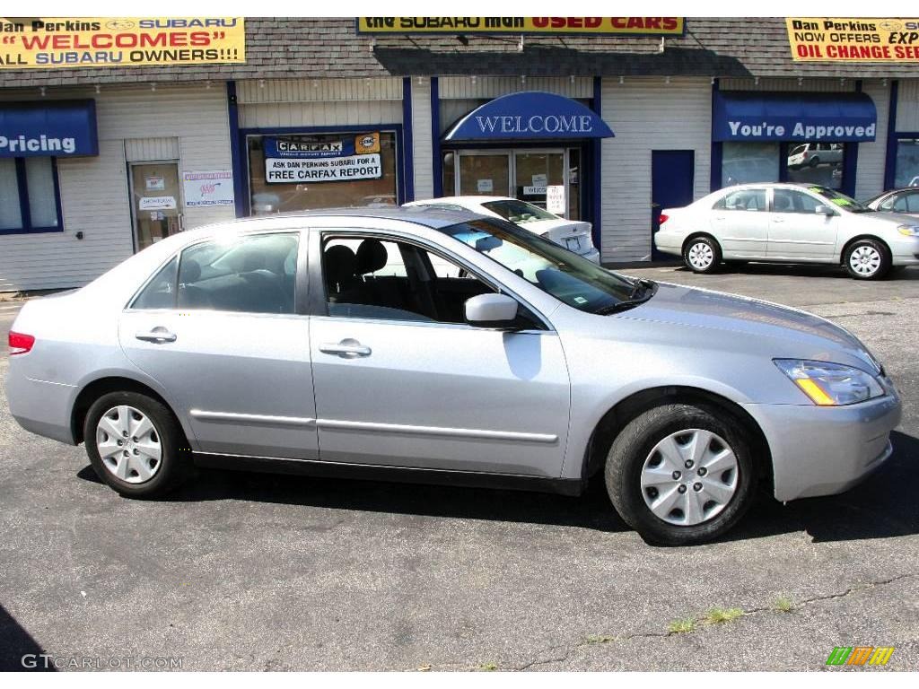 2003 Accord LX Sedan - Satin Silver Metallic / Black photo #4
