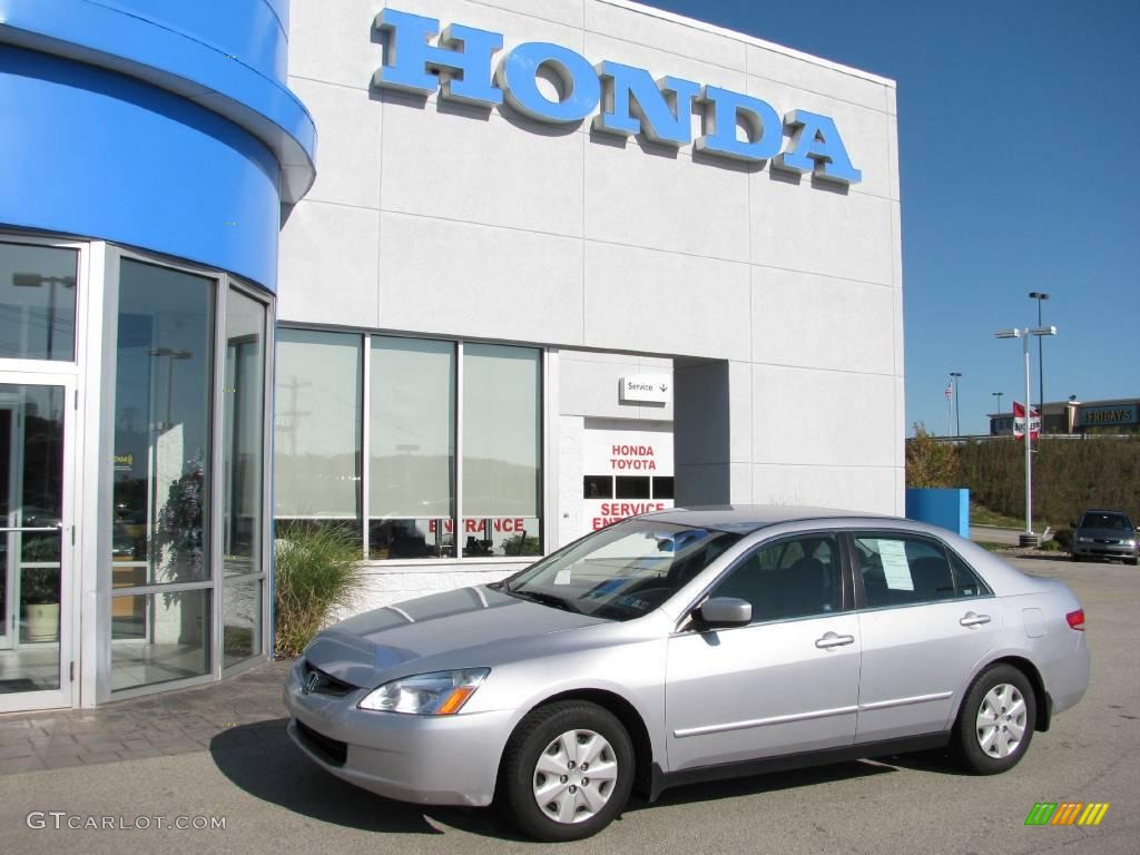 2003 Accord LX Sedan - Satin Silver Metallic / Black photo #1