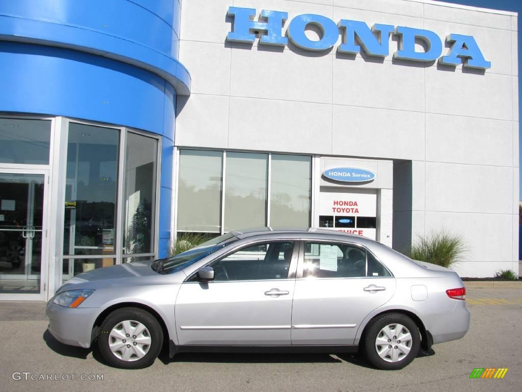 2003 Accord LX Sedan - Satin Silver Metallic / Black photo #3
