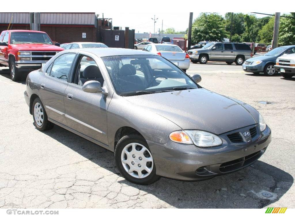2000 Elantra GLS Sedan - Slate Gray / Gray photo #3