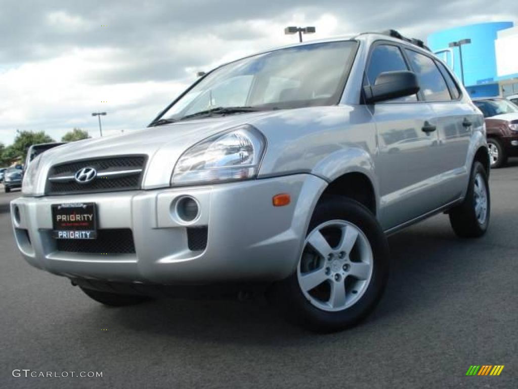 2007 Tucson GLS - Platinum Metallic / Gray photo #1