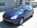 2008 Dark Sapphire Blue Hyundai Accent GLS Sedan  photo #2