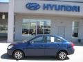 2008 Dark Sapphire Blue Hyundai Accent GLS Sedan  photo #3