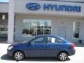 2008 Dark Sapphire Blue Hyundai Accent GLS Sedan  photo #10
