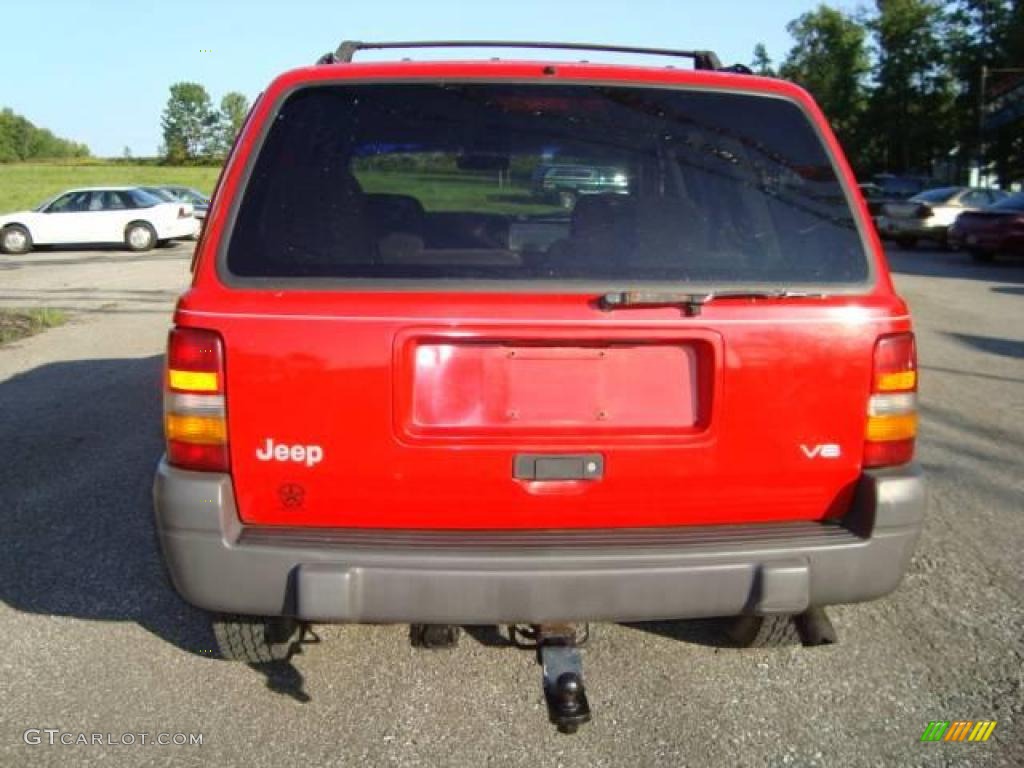 1996 Grand Cherokee Laredo 4x4 - Flame Red / Agate photo #4