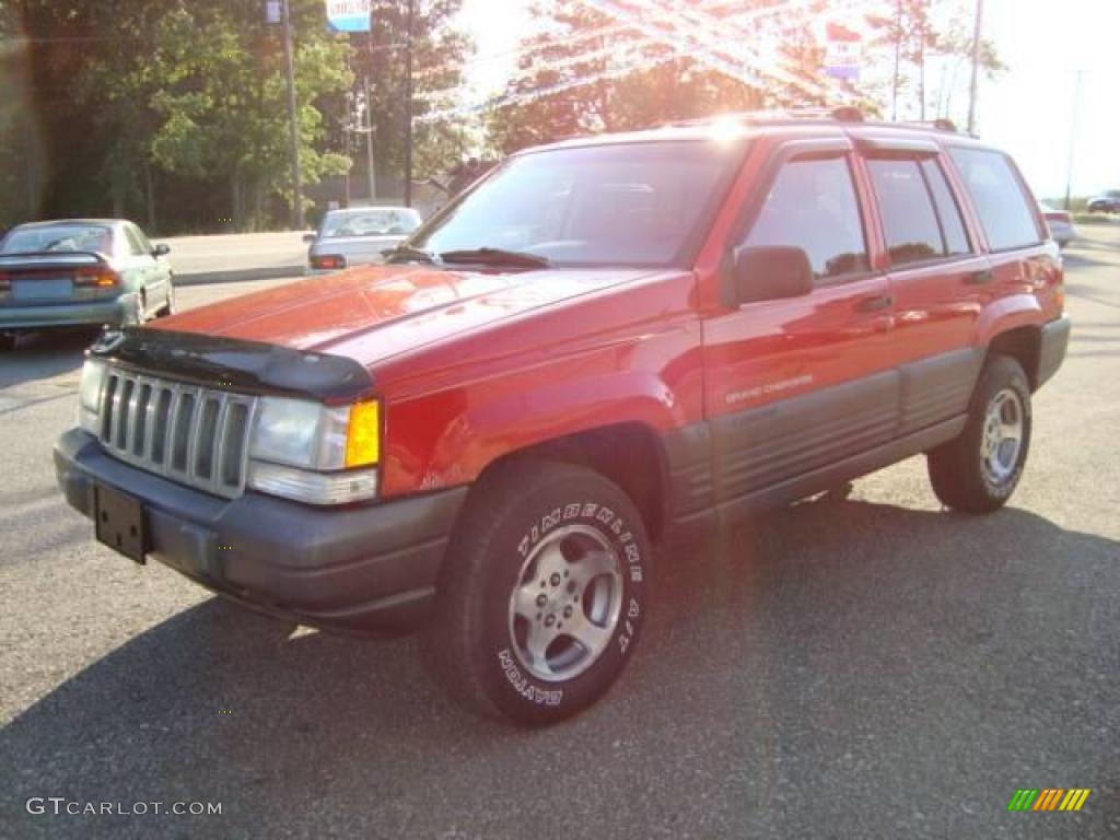 1996 Grand Cherokee Laredo 4x4 - Flame Red / Agate photo #6