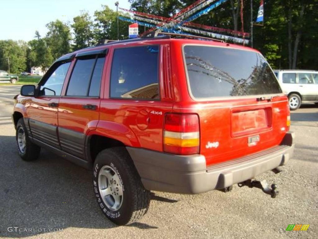 1996 Grand Cherokee Laredo 4x4 - Flame Red / Agate photo #7