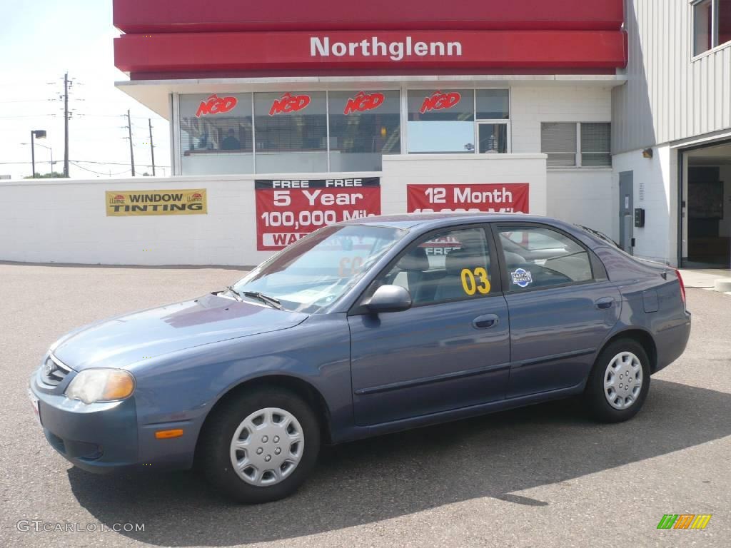 2003 Spectra GS Hatchback - Slate Blue / Grey photo #1
