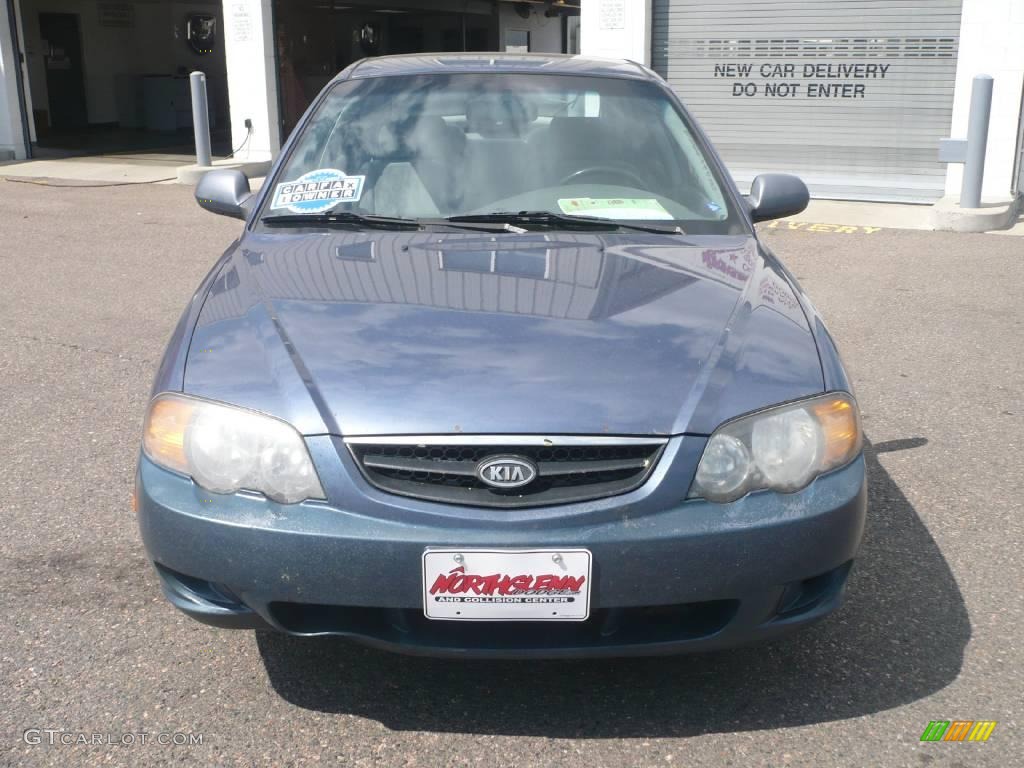 2003 Spectra GS Hatchback - Slate Blue / Grey photo #2