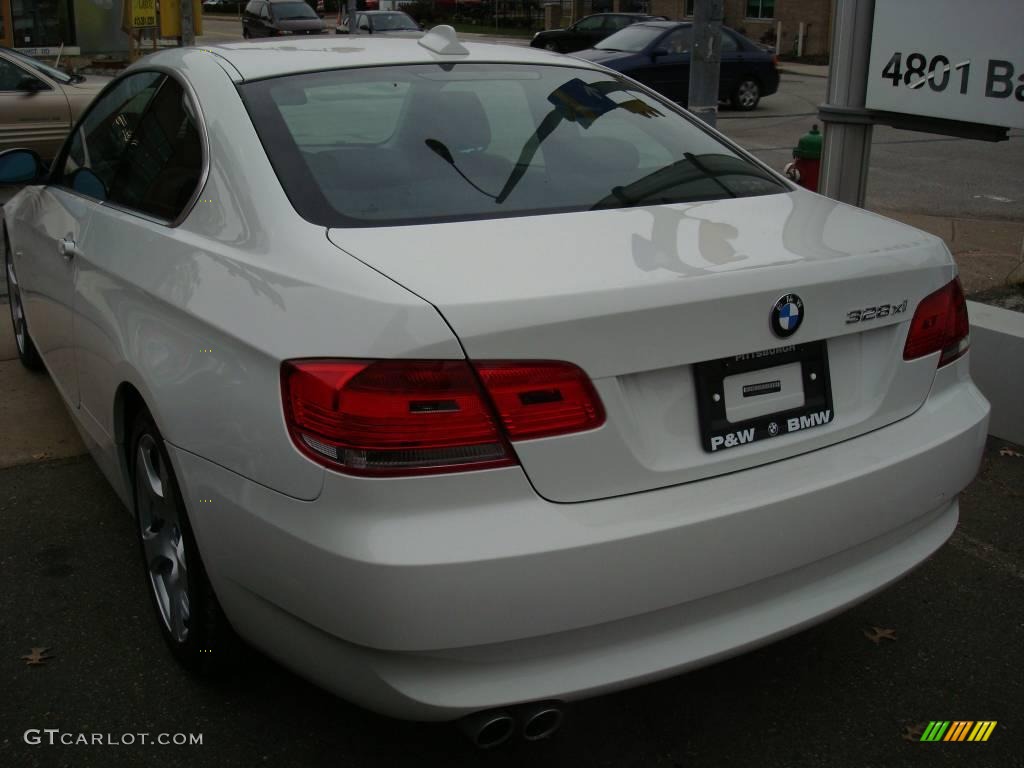 2008 3 Series 328xi Coupe - Alpine White / Black photo #2