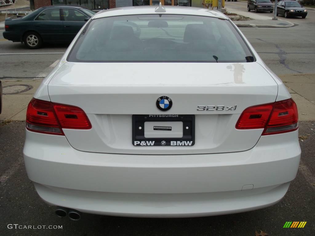 2008 3 Series 328xi Coupe - Alpine White / Black photo #3